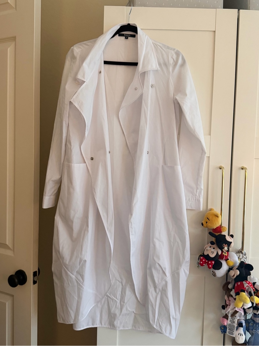 Baqa White Long Shirt - Size: 36 - Worn Once